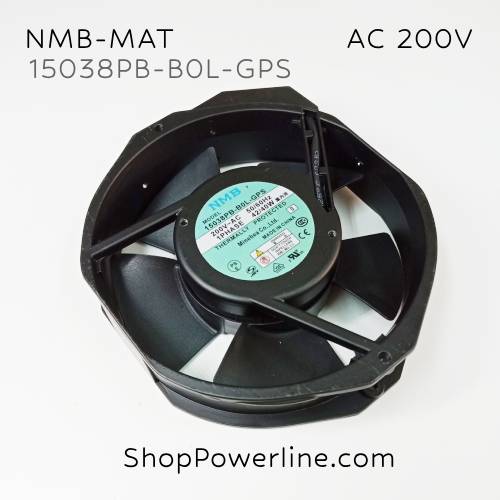 พัดลม Fan NMB-MAT (15038PB-B0L-GPS) AC200V 172x150x38mm 40/42W (2pin)