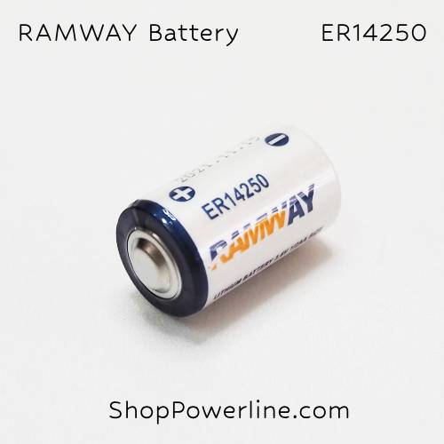 แบตเตอรี่ Battery RAMWAY (ER14250) 3.6V 1/2AA 1200mAh