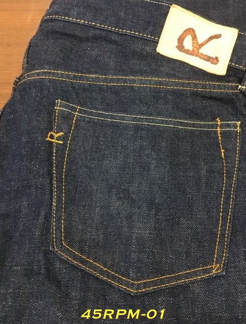 1. 45RPM – Sorahiko 0718 One Wash ริมแดง 14oz เอว 34 ยาว 32 Made in Japan
