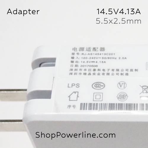 อะแดปเตอร์ Adapter 14.5V 4.13A (5.5x2.5,2.1mm)