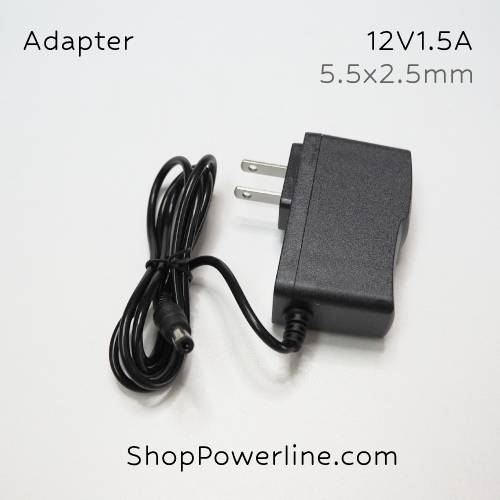 อะแดปเตอร์ Adapter 12V 1.5A (5.5x2.5,2.1mm)