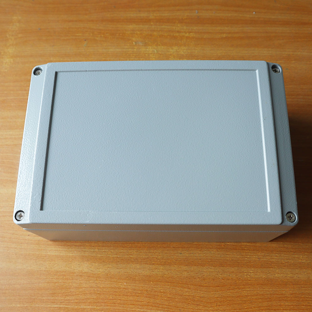 กล่องอลูมิเนียมกันน้ำ IP66 สีเทา ขนาด 200 X 130 X 78 มม.
