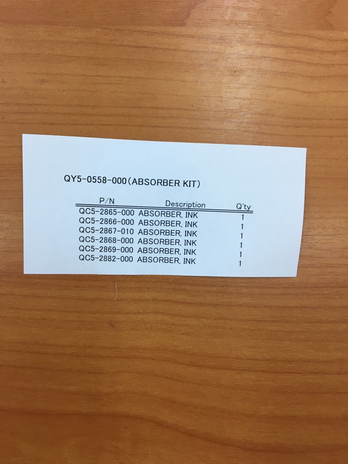 "ฟองน้ำซับหมึก" ABSORBER KIT CANON G1000/G2000/G3000