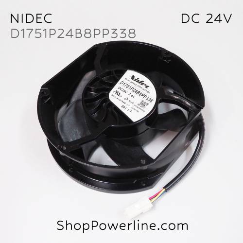 พัดลม Fan NIDEC (D1751P24B8PP338) DC24V 172x150x51mm 3.4A (4wire White Plug)