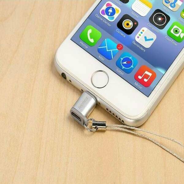 อแดปเตอร์ ตัวแปลงสายชาร์จ ตัวแปลงหัวmicro เป็นหัวiPhone Remax RA-USB2