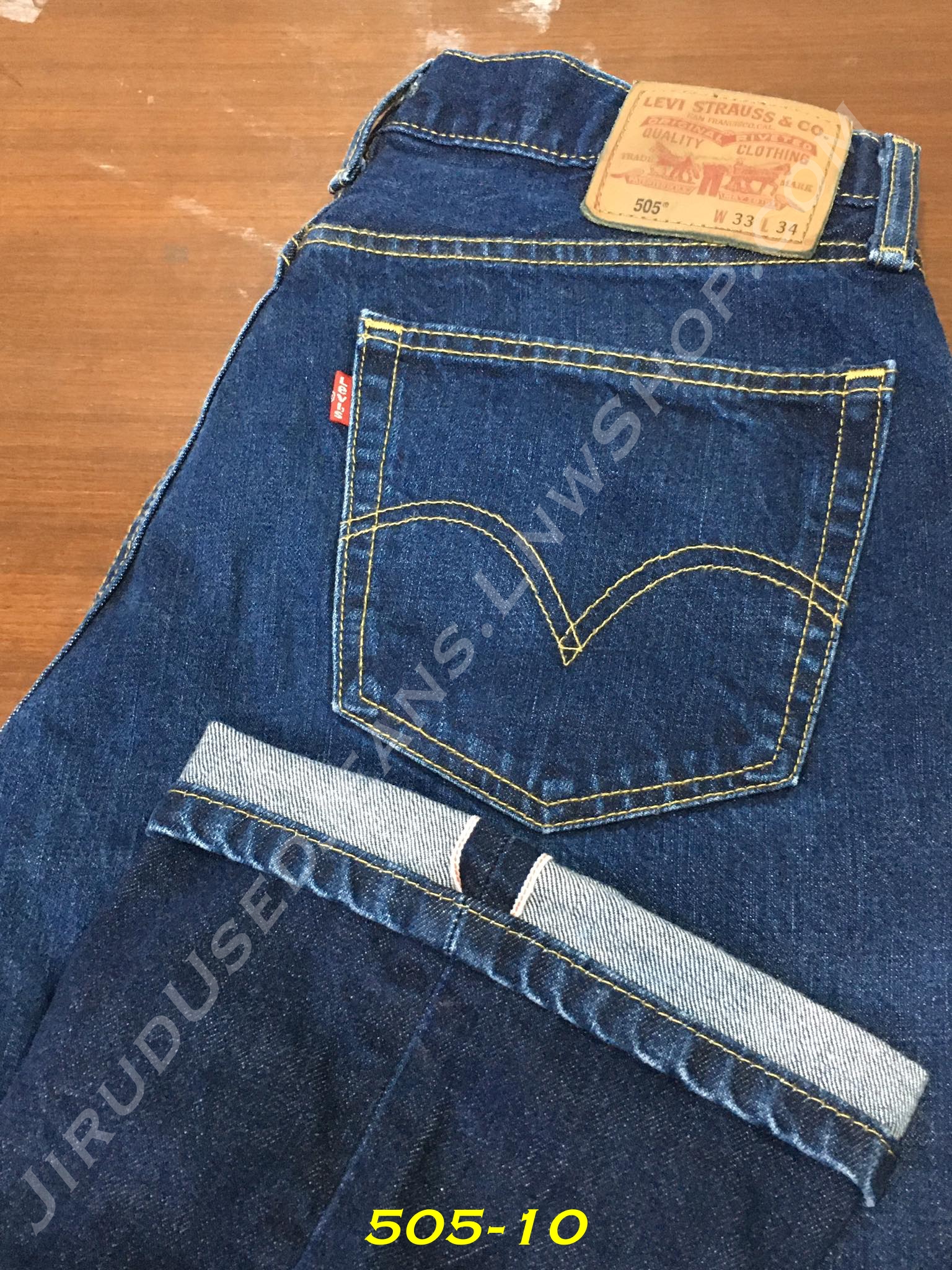 10. Levi’s 505 ริมแดง - กระบอกตรง เอว 33 ยาว 32 Made in Mexico