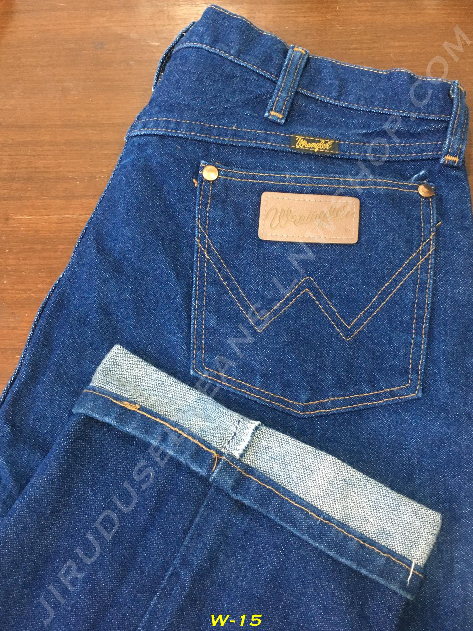 15. กางเกงยีนส์แรงเลอร์ Wrangler - 13MWZ กระบอกตรง เอว 34 ยาว 36 Made in USA