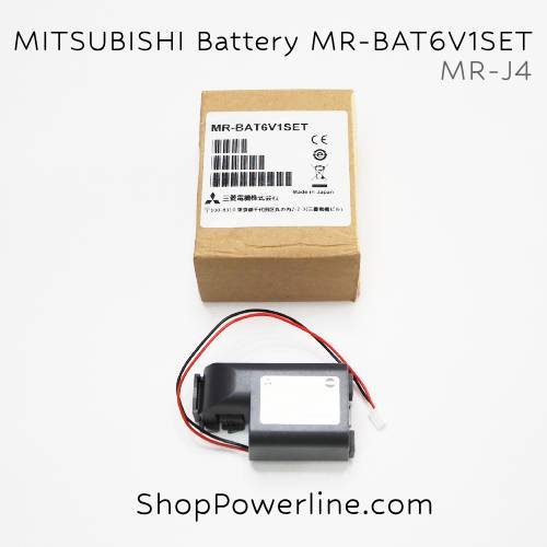 แบตเตอรี่ Battery Mitsubishi (MR-BAT6V1SET, MR-J4) 6V (White Plug)