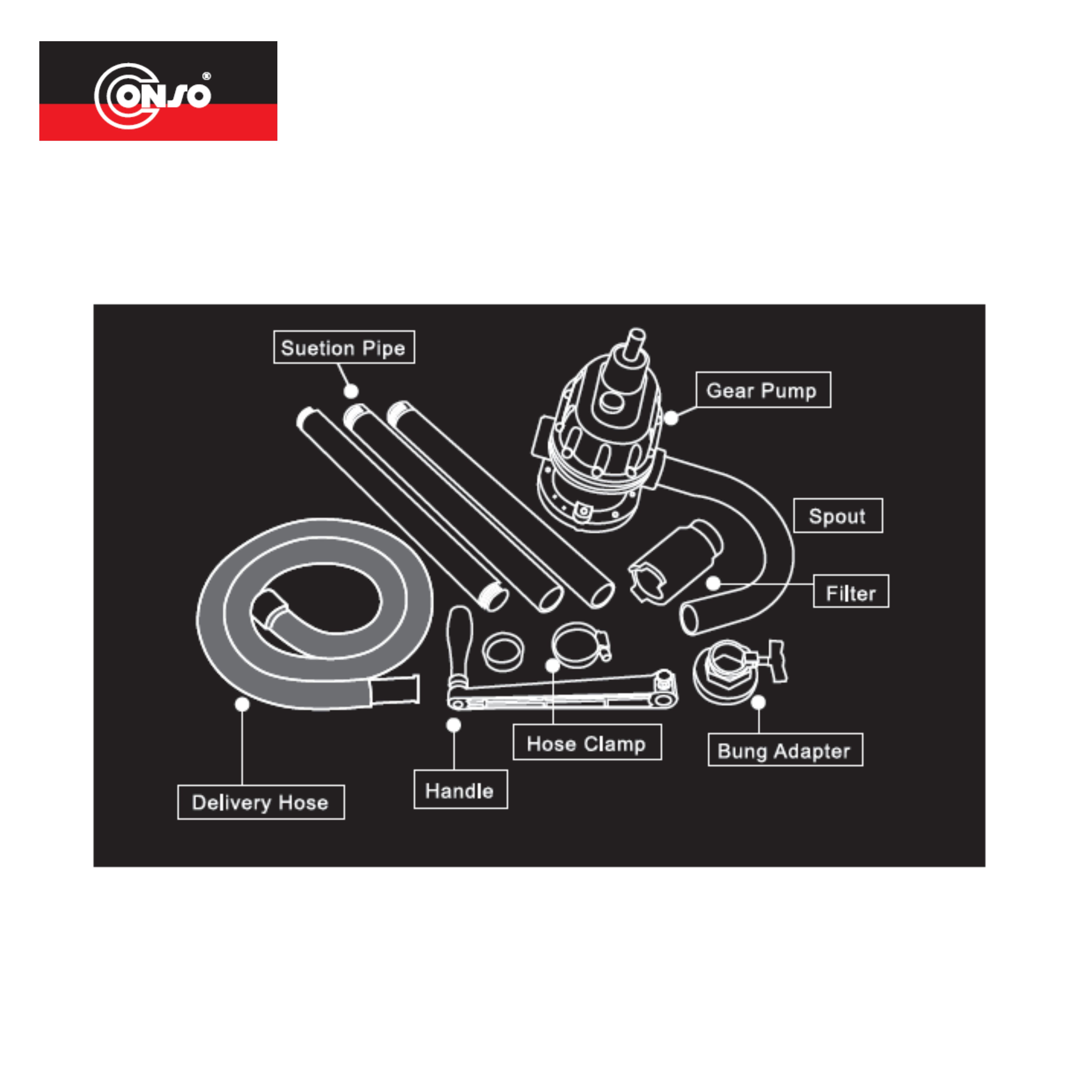 มือหมุนสูบน้ำมันรอบละลิตร CONSO No.CS-215B