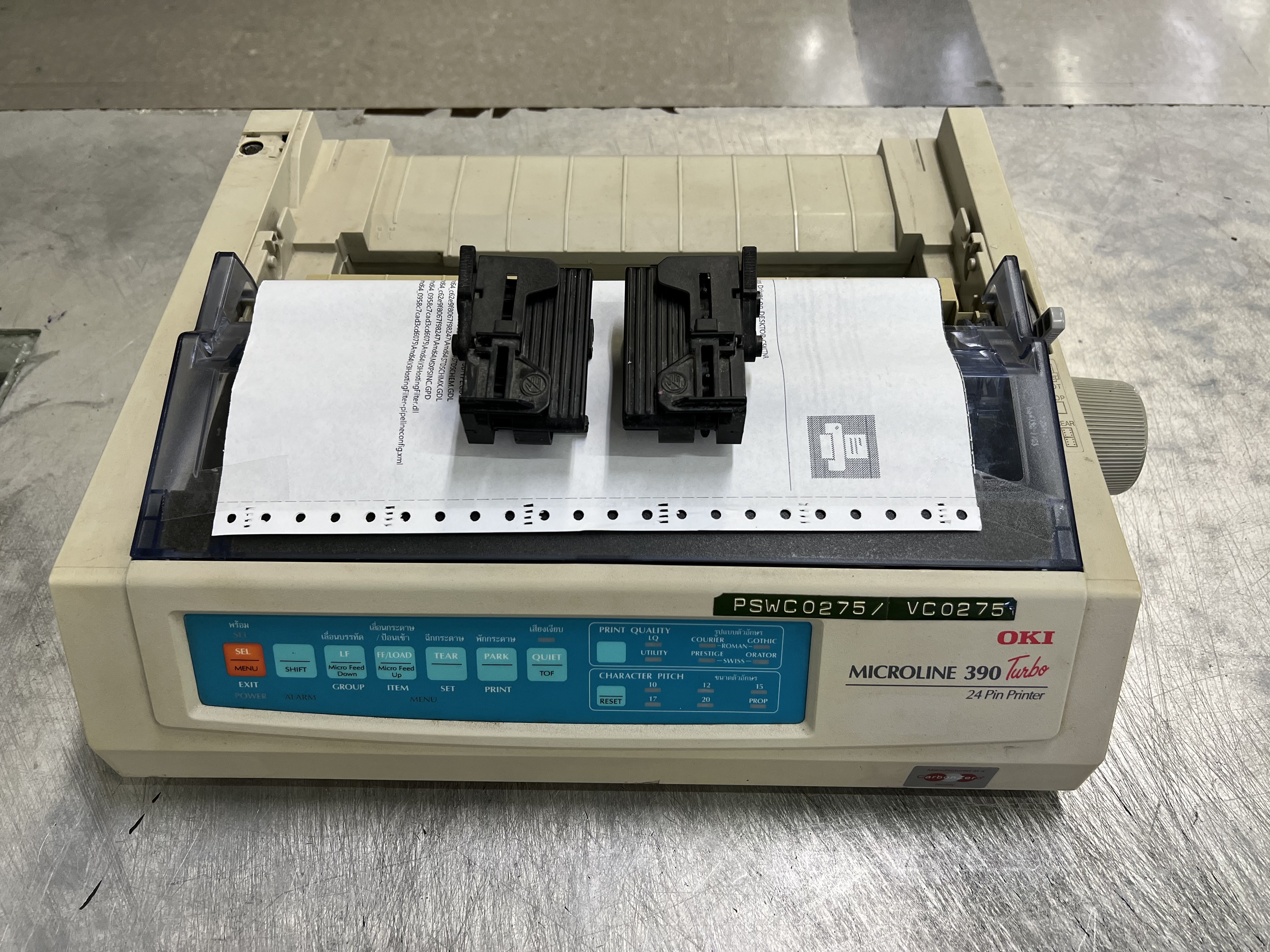 "ตัวดึงกระดาษต่อเนื่อง" TRACTOR ASSY OKI 380/390/790/791