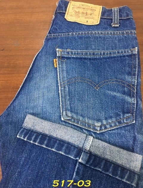 3. Levi’s 517-0217 ขาม้า ป้ายส้ม เอว 29 ยาว 28.5 Made in USA