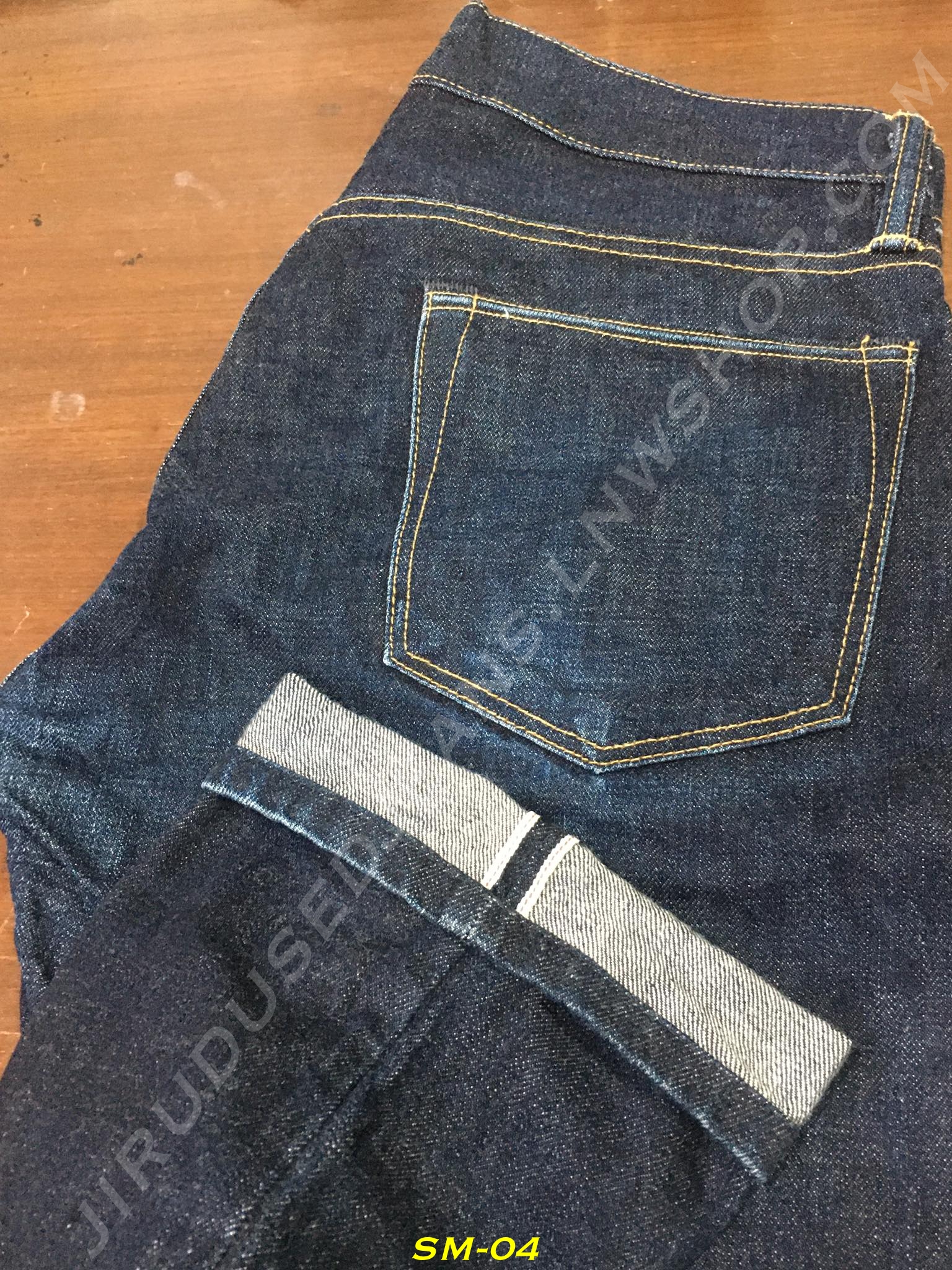 4. Simon Miller - M002 ริมแดง กระบอกเล็ก ผ้าดิบญี่ปุ่น 14oz เอว 32 ยาว 28 Made in USA