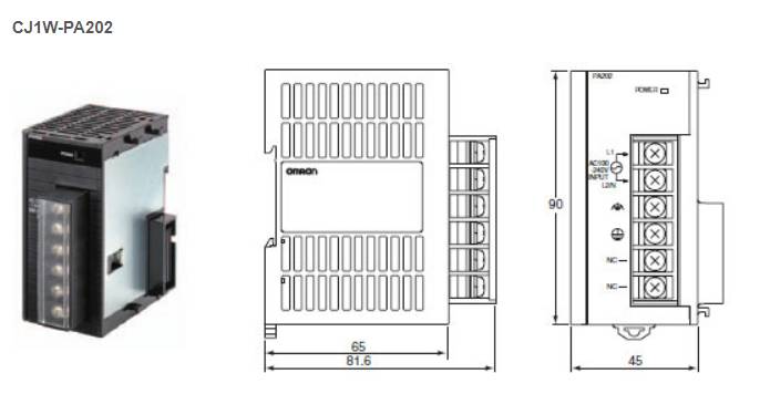 OMRON (CJ1W-PA202) AC Power Supply Unit สินค้าใหม่