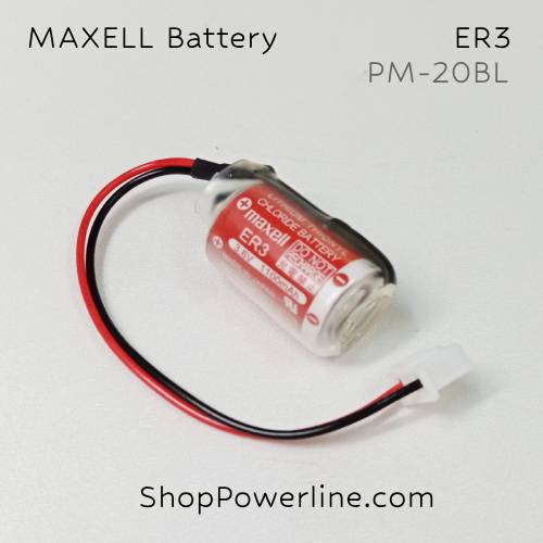 แบตเตอรี่ Battery Maxell/Japan (ER3, PM-20BL) 3.6V (White Plug)