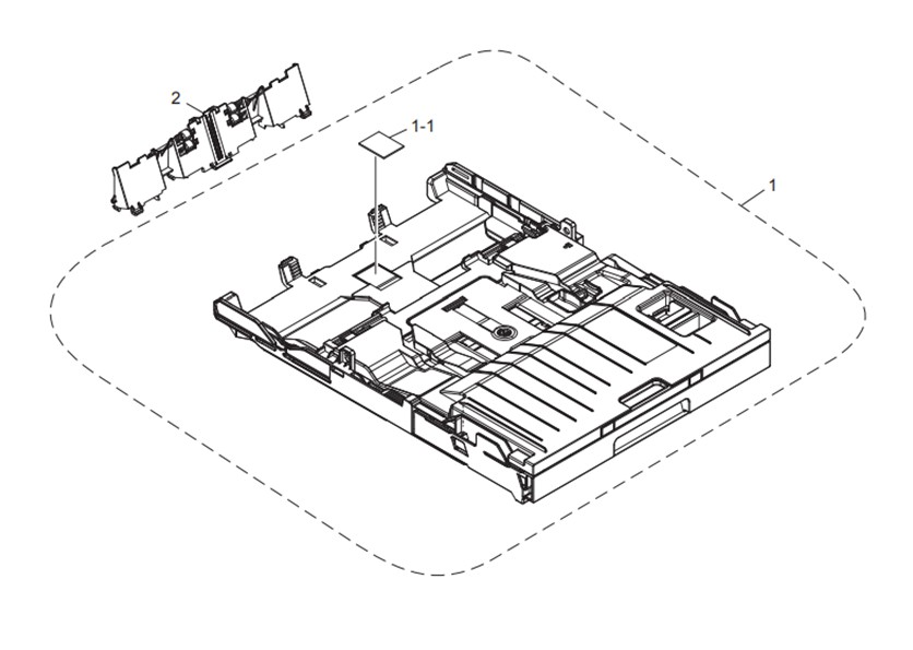 "ถาดป้อนกระดาษ A4" PAPER TRAY ASSY SP BROTHER DCP-T310/DCP-T510W/T710W/MFC-T810W/MFC-T910DW