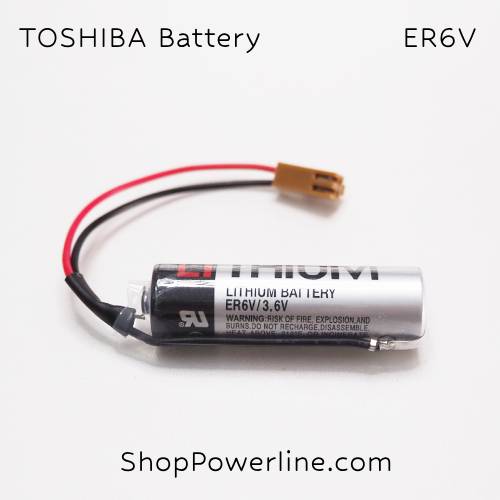 แบตเตอรี่ Battery TOSHIBA (ER6V, Mitsubishi M70) 3.6V (Brown Long Plug)