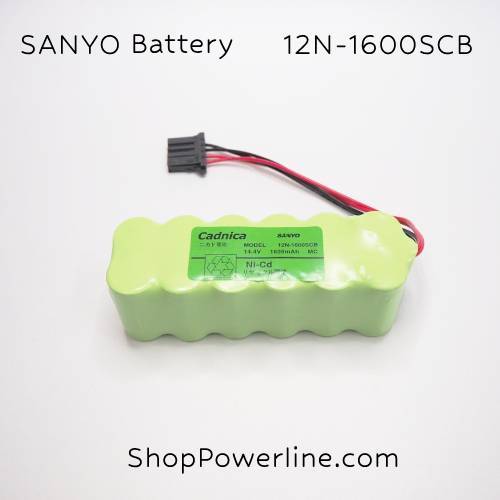 แบตเตอรี่ Battery SANYO (12N-1600SCB) 14.4V (Black Plug)