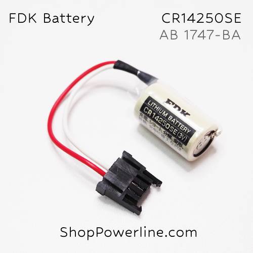 แบตเตอรี่ Battery FDK (CR14250SE, AB 1747-BA, AB 1769-BA) 3V (Black Plug)