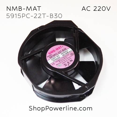 พัดลม Fan NMB-MAT (5915PC-22T-B30) AC220V 172x150x38mm 40/38W (2pin)