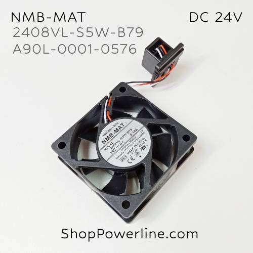 พัดลม Fan NMB-MAT (2408VL-S5W-B79, A90L-0001-0576) DC24V 60x60x20mm 0.15A (3wire Fanuc Special Plug)