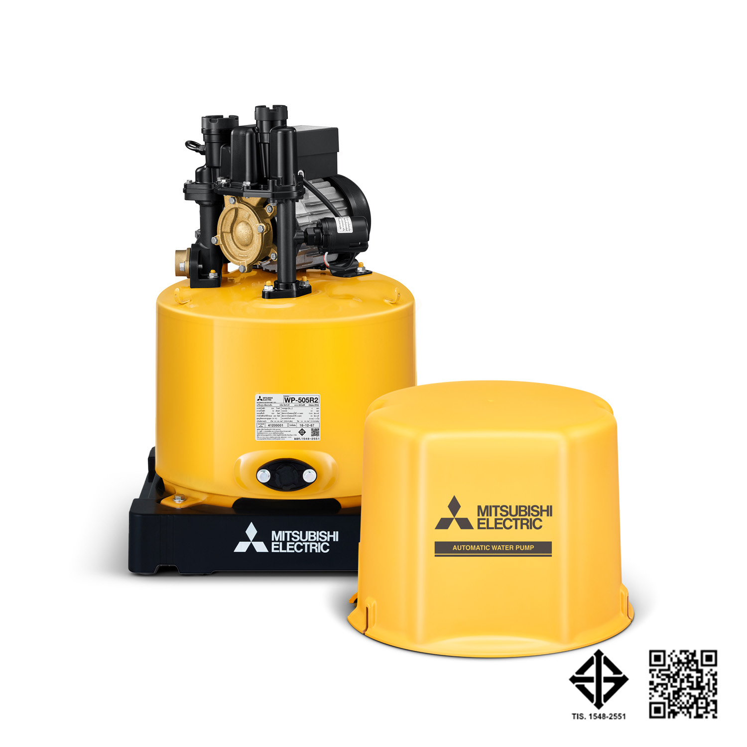 ปั๊มน้ำอัตโนมัติ MITSUBISHI รุ่น WP-205R2 ขนาด 200 WATT
