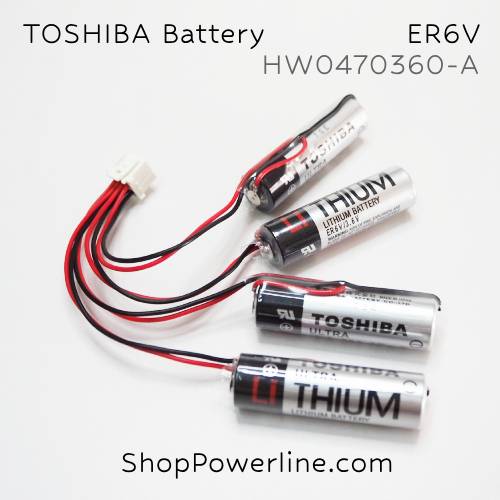 แบตเตอรี่ Battery Toshiba (ER6V x4, HW0470360-A) 3.6V (White Plug)
