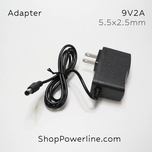 อะแดปเตอร์ Adapter 9V 2A (5.5x2.5,2.1mm)