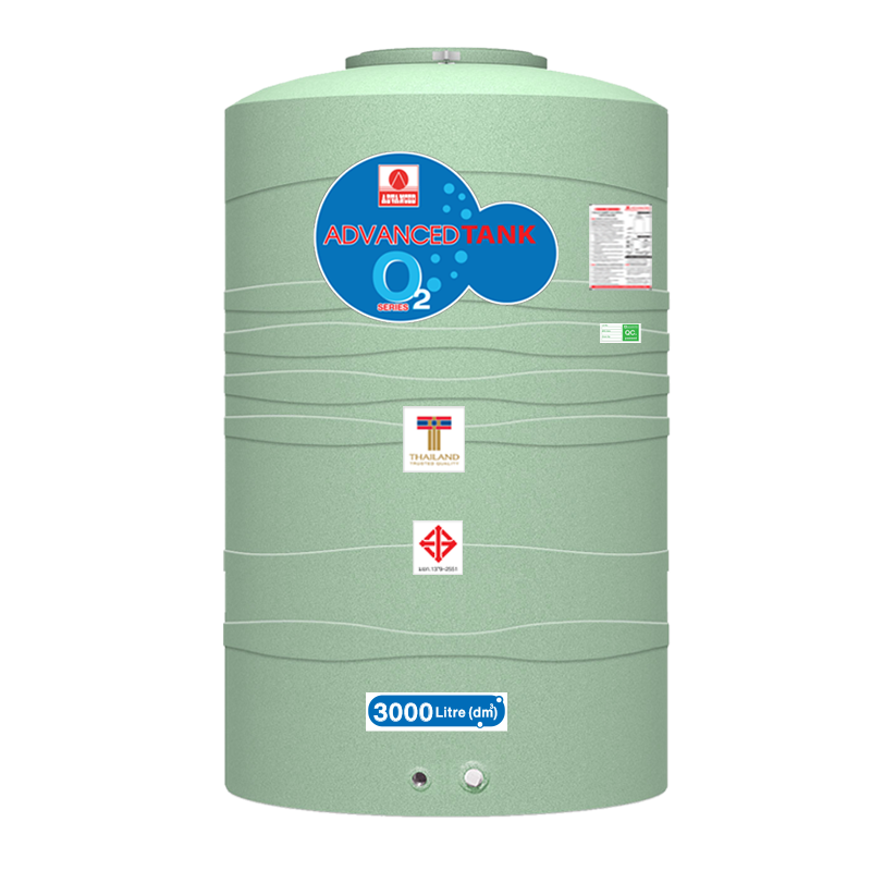 ถังเก็บน้ำบนดิน แอ็ดวานซ์ รุ่นโอทู (O2) ขนาด 3000 ลิตร ราคาถูก ส่งฟรี