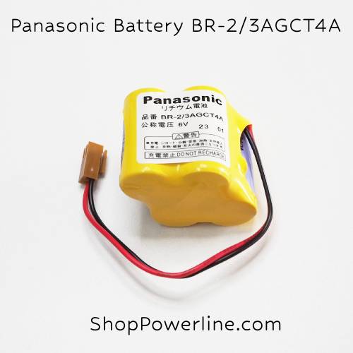 แบตเตอรี่ Battery Panasonic (BR-2/3AGCT4A, A98L-0031-0025) 6V (Brown Plug)