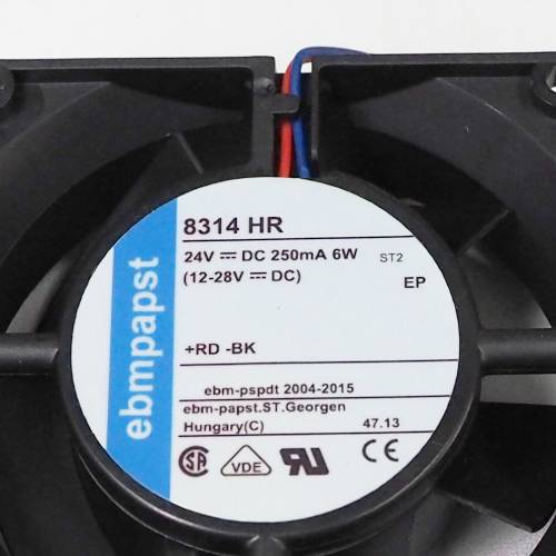 พัดลม Fan ebmpapst (8314HR) DC24V 80x80x32mm 0.25A 6W (2wire White D3 Plug)