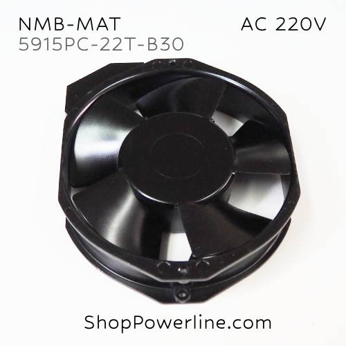 พัดลม Fan NMB-MAT (5915PC-22T-B30) AC220V 172x150x38mm 40/38W (2pin)