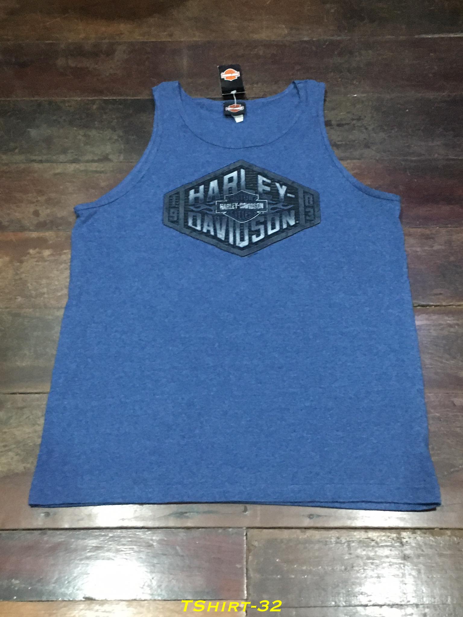 32. ใหม่ - เสื้อยืดแขนกุด ฮาเล่ เดวิสัน - Harley Davidson แท้ Size L อก 43 นิ้ว Made in Mexico