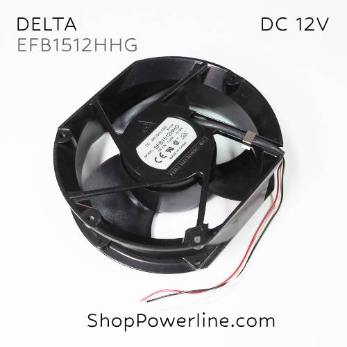 พัดลม Fan DELTA (EFB1512HHG) DC12V 172x150x51mm 3.2A (3wire)