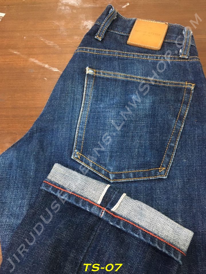 7. Taylor Stitch - กระบอกตรง ผ้าดิบ 14.5 oz. ริมแดง เอว 30 ยาว 32 Made in USA