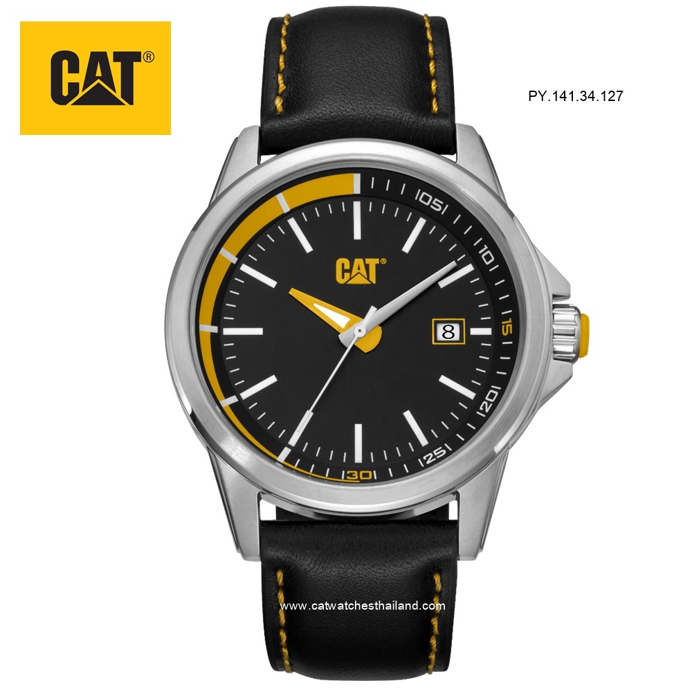 นาฬิกา CAT รุ่น SLIDER สายหนัง รหัส PY.141.34.127 SLIDER BLACK LEATHER
