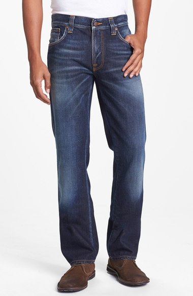 Nudie Jeans Slim Jim Org. Slubby Rain เอว 29 (ดึง 30) ยาว 31.5