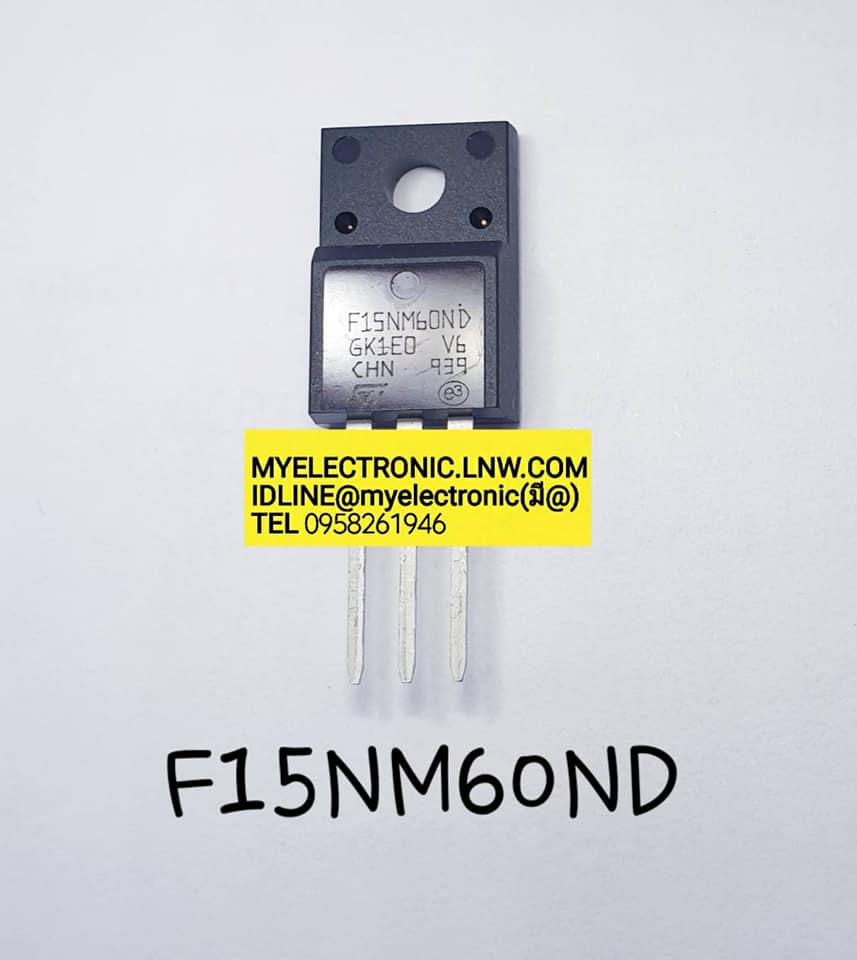 ขาย F15NM60D ตัวถัง TO-220F F15NM60 D มอสเฟต MOSFET ยี่ห้อ ราคา ตัวละ ,, , , หน่วย บาท