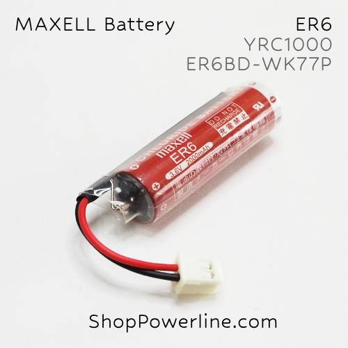 แบตเตอรี่ Battery Maxell/Japan (ER6, ER6BD_WK77P) 3.6V (White Plug)