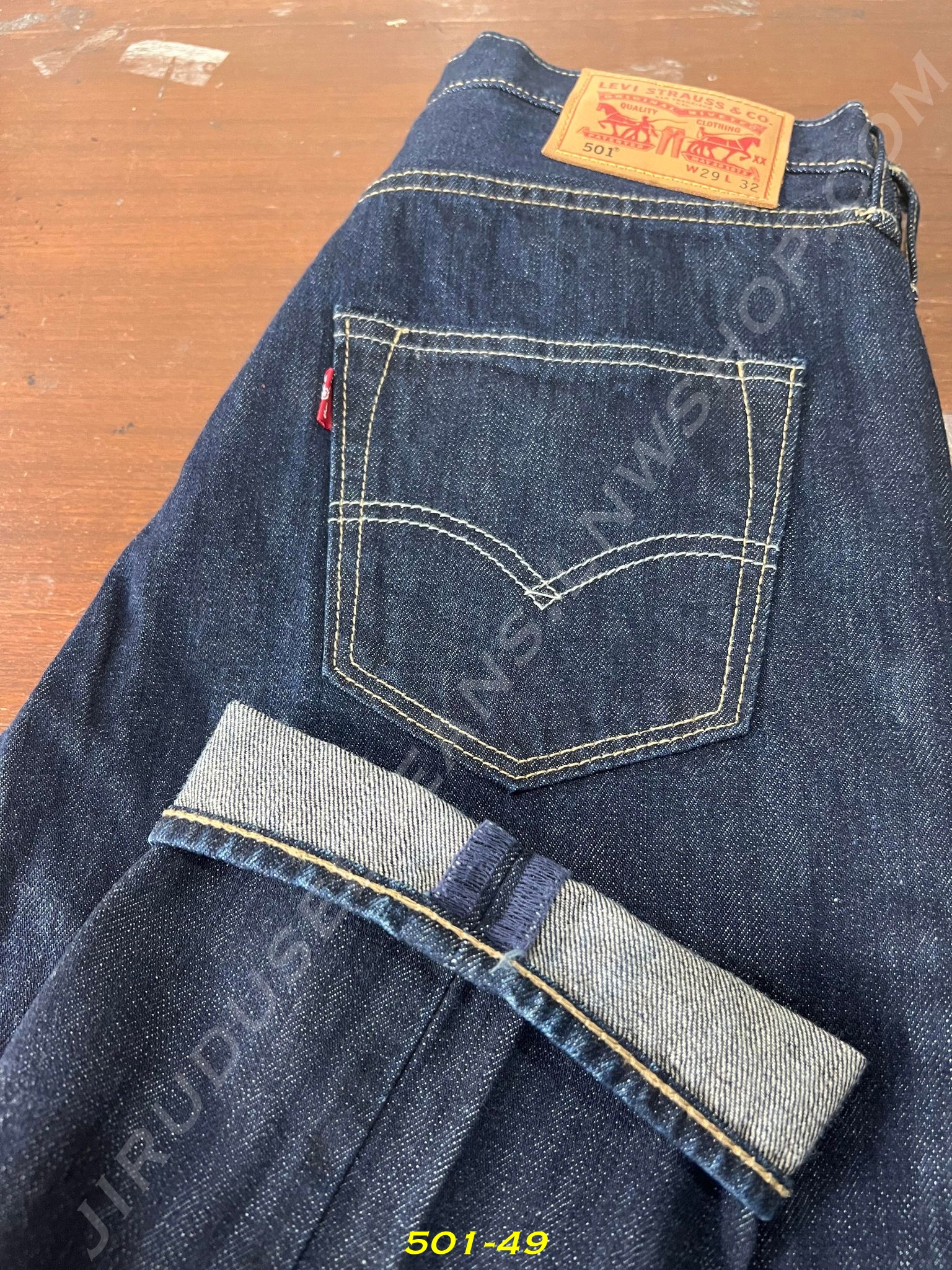49. Levi’s 501 เอว 30 ยาว 32 ป้ายหนัง ซิงเกิ้ล Made in Vietnam