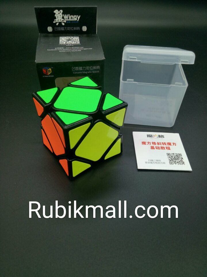 รูบิค Rubik X-MAN Wingy Magnetic Skewb แม่เหล็ก ของแท้ มีขนาด56 MM น้ำหนัก ตัวรูบิค 100.3กรัม Rubikmall จำหน่ายของแท้เท่านั้น Rubik.รูบิค.รูบิก ของเล่นเสริมพัฒนาการ ไอคิว