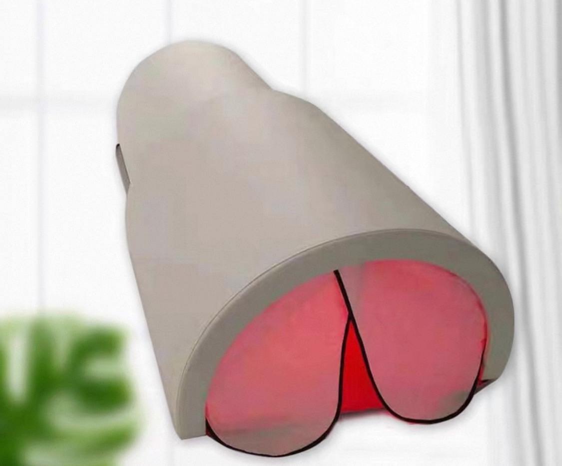 ตู้อบตัวโดมอินฟาเรด พร้อมแสงสีแดง และแผ่นร้อนด้านล่าง โดมอินฟาเรทซาวน่า อบด้วยเครื่องอินฟาเรท