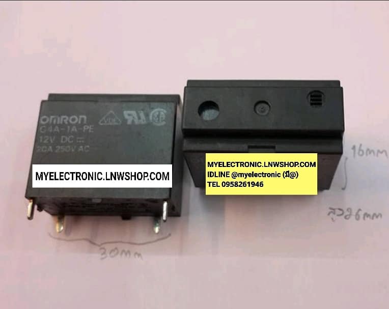 G4A-1A-PE 12VDCรีเลย์12vdcRELAYยี่ห้อOMRONรีเลย์ขาลงปริ้น4ขา20A250VACใช้ในแผงบอรด์แอร์ราคาตัวล่ะ