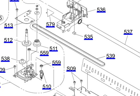 "สายพาน" TIMING BELT EPSON LQ-310/LQ-350