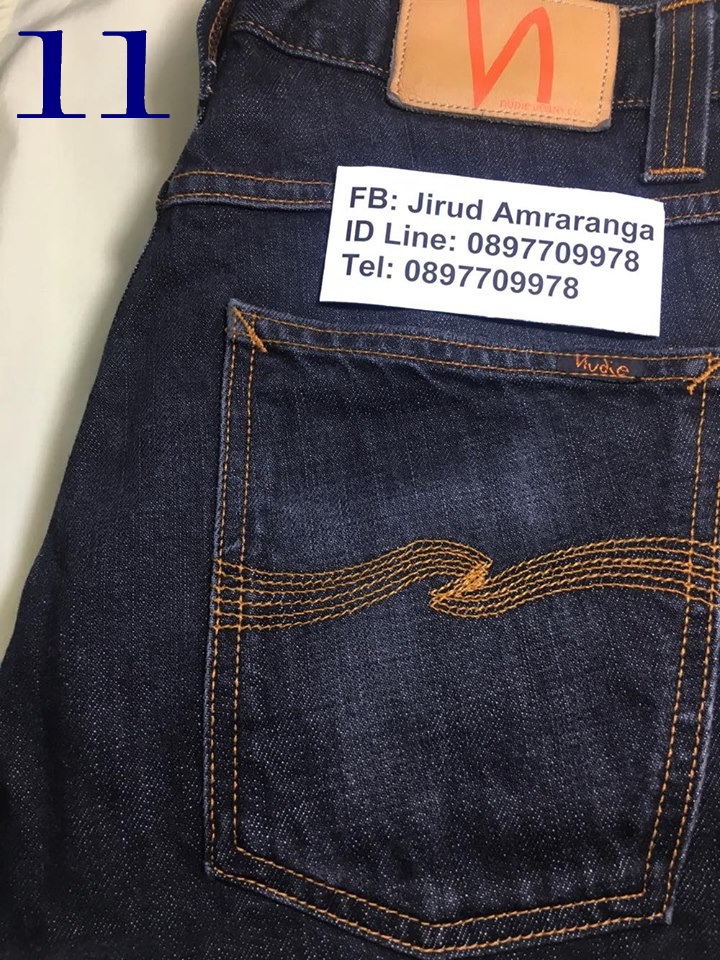 11. Nudie Jeans มือสอง ขาม้า สีดำ เอว 31 ยาว 34