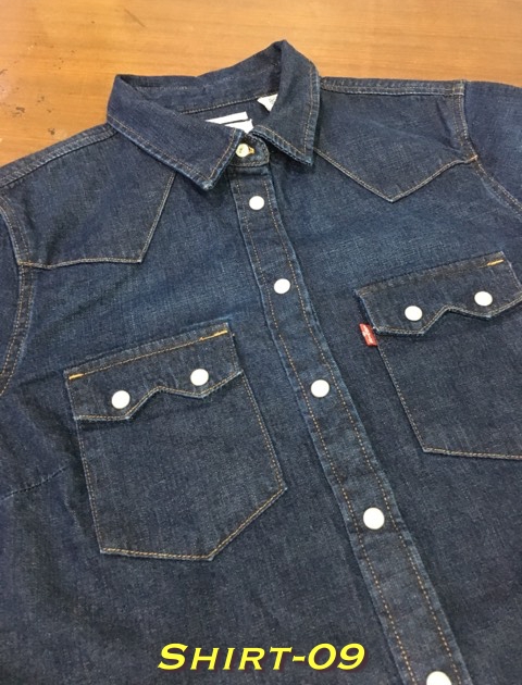 9. เสื้อเชิ้ตแขนยาวผู้หญิง Levi’s กระดุมมุก ริมแดง มือสอง Size S อก 37