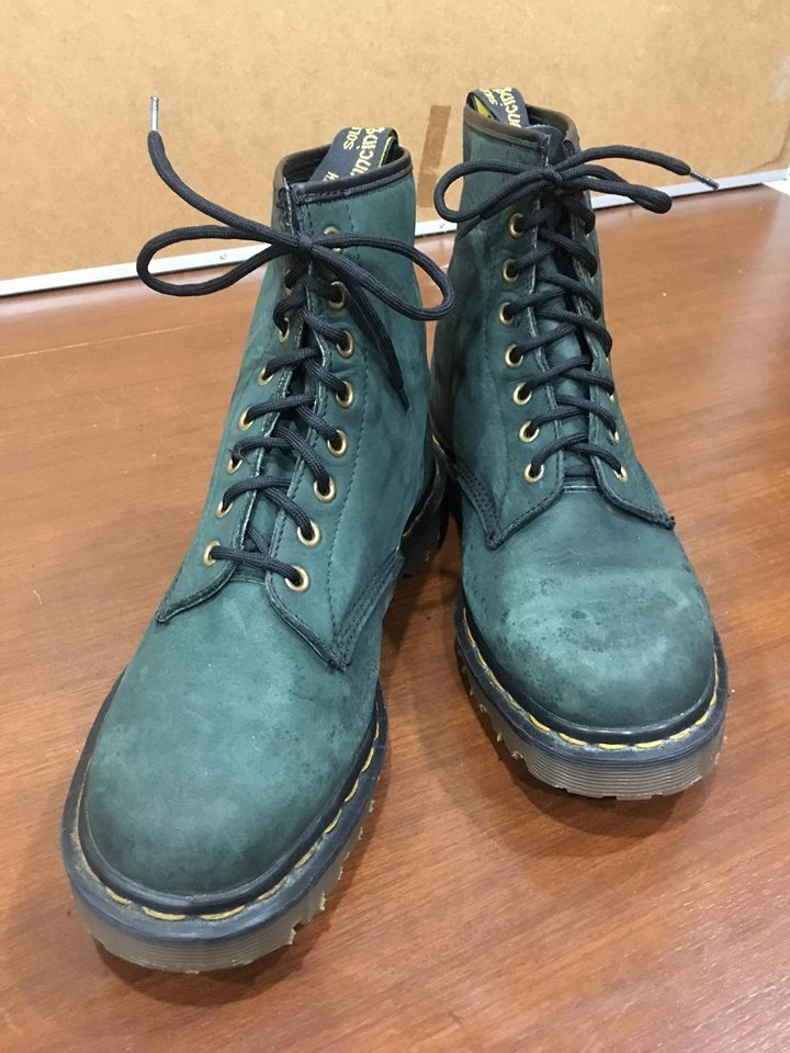 รองเท้า Dr. Martens AirWair 1460 Size 8UK Made in UK มือสอง สีเขียว