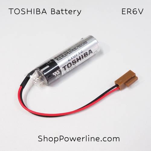 แบตเตอรี่ Battery TOSHIBA/Japan (ER6V, Mitsubishi M70) 3.6V (Brown Long Plug)