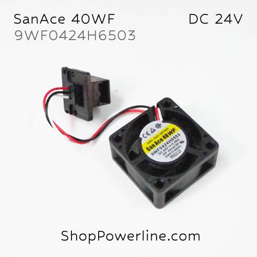 พัดลม Fan SanAce40WF (9WF0424H6503, A90L-0001-0575#A) DC24V 40x40x20mm 0.09A (3wire Fanuc Special Plug)