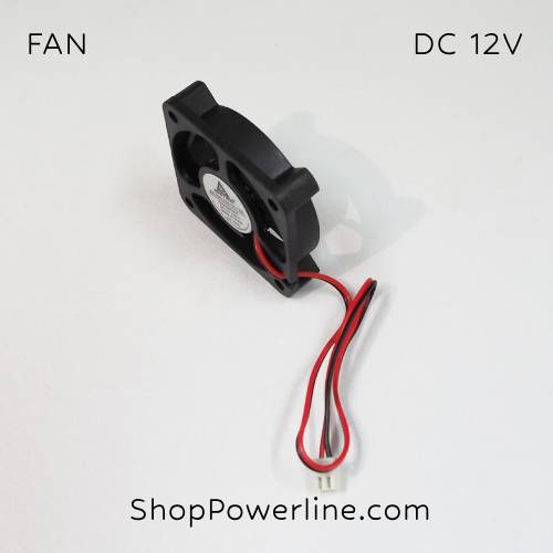 พัดลม Fan DC12V 50x50x10mm (2wire)