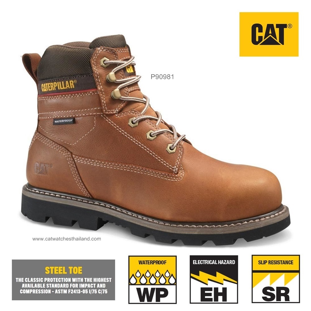 Caterpillar P90981 Men's Idaho Waterproof Steel Toe Work Boot.